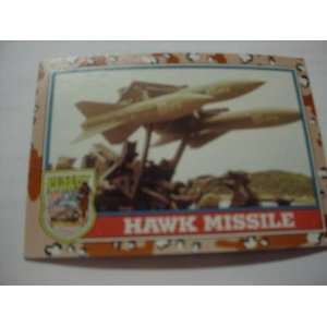 Desert Storm Collectable Cards   Hawk Missile   2nd Series Card #168