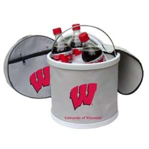 Wisconsin Badgers Folding Ice Bucket Cooler Sports 