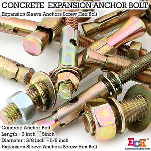 HARDWARE / CONCRETE EXPANSION ANCHOR BOLT / 3 inch~5 inch / FREE 