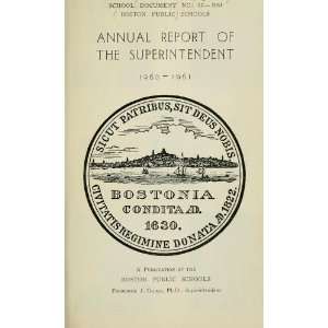    Report Boston Mass Superintendent Of Public Schools Books