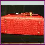 Andalossi Italian Leather Red Handbag  