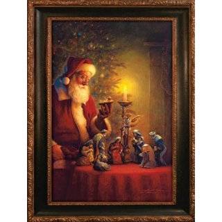  Santa Claus Nativity Jesus Christmas Gift Print Framed 