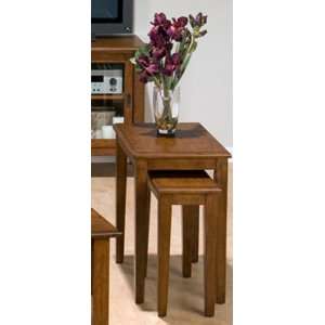  Coffee Tone Nesting Chairside Tables