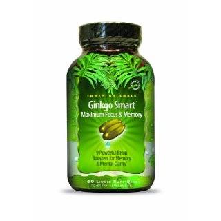 Irwin Naturals Ginkgo Smart Maximum Focus & Memory Dietary Supplement 