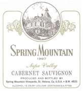 Spring Mountain Cabernet Sauvignon 1987 
