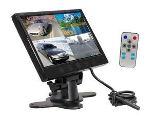 Pyle PLHRQD9B 9 Inch Quad TFT/LCD Video Monitor with Headrest Shroud 