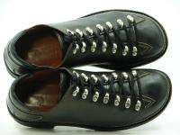 DONALD PLINER Black ULLOCK Quick lace up Leather Sneakers Shoes Mens 8 