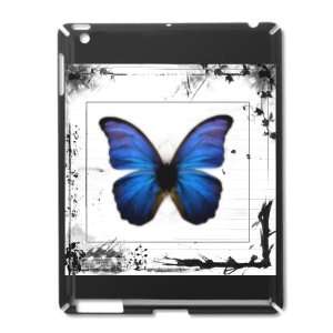  iPad 2 Case Black of Blue Butterfly Still Life Everything 