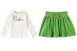 Gymboree Merry & Bright Cute Thermal Top & Fleece Skirt Girls 6  