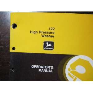 JOHN DEERE OPERATORS MANUAL 122 HIGH PRESSURE WASHERS (OMTY21560 