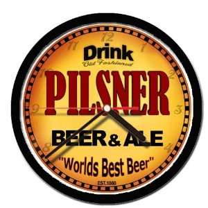 PILSNER beer and ale cerveza wall clock