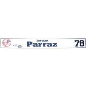  Jordan Parraz Nameplate   NY Yankees 2011 Spring Training 