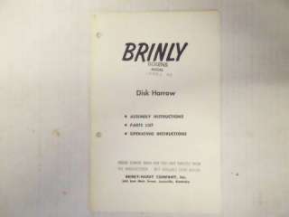 Brinly Bolens Disk Harrow Manual  