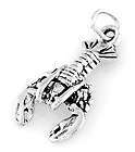 STERLING SILVER BIG CLAW LOBSTER / SEAFOOD LOBSTER CHARM/PENDANT