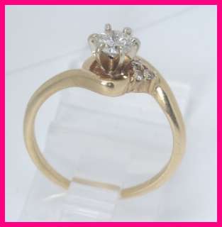 14kwg Round Diamond Engagement/Right Hand Ring .49 ct  