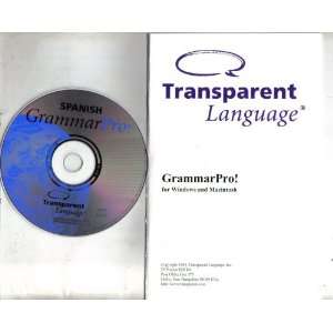Spanish Grammar Pro CD, Transparent Language Series