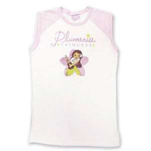 Hawaiian Kids T Shirt Plumeria Princess Ragian Large  