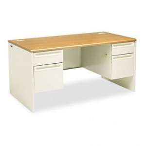  HON® 38000 Series Double Pedestal Desk DESK,60X30,DBL PED 