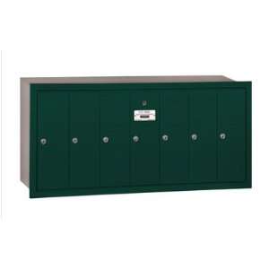 Vertical Mailbox (Includes Master Commercial Lock)   7 Doors   Green 