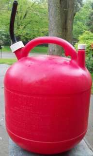 Eagle 5 GALLON GAL GAS GASOLINE Can Red Plastic w VENT CAP & SPOUT 