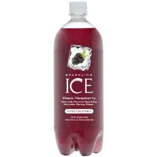 Sparkling ICE Spring Water, Black Raspberry, 33.8 Ounce Bottles (Pack 
