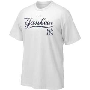   Nike New York Yankees White Outta The Park T shirt