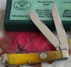 MooreMaker1095Carbon#5202 Trapper w/2pc case knives  