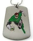 Green Lantern Dog Tag & Chain Necklace