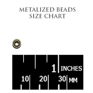 GOLD METALIZED BRIGHT METALLIC JEWELRY BEAD SPACER #2  