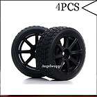 4pcs RC 110 Car On road 26MM 8 Spoke Wheel Rim & Rubber Tyre,Tires 