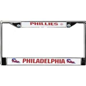 RICFC5902   License Plate Frame Chrome   MLB Baseball   Philadelphia 
