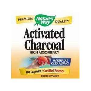  Natures Way   Activated Charcoal 560 mg 100 caps Health 