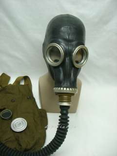 Russian black gas mask GP 5 + tube/hose  