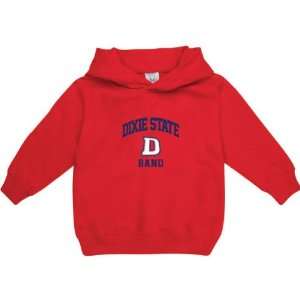  Dixie State Red Storm Red Toddler/Kids Band Arch Hooded 