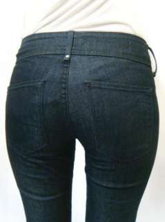   HABITUAL Los Angeles Womens Stretchy Dark Blue Flare Leg Jeans Cinch