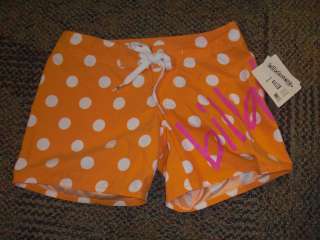 Girls Billabong Billie Girls Boardshort board shorts Orange Swimsuit 8 