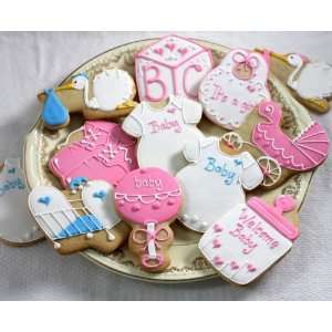 Baby Shower Cookie Platter with Individually Wrapped Cookies
