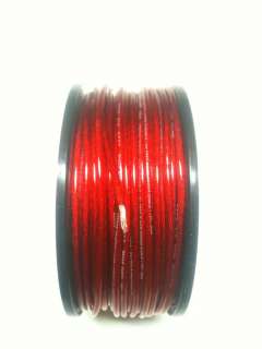 25 ft 8 Gauge Red GA Car Audio Power or Ground Wire Cable AWG  