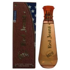BEVERLY HILLS 90210 RED JEANS Perfume. EAU DE TOILETTE SPRAY 3.4 oz 