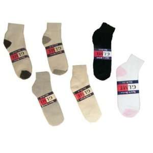   Quarter Socks,Size 9 11, 2 Pair/Bundle Case Pack 72