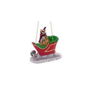  Tiger Sleigh Ride Christmas Ornament