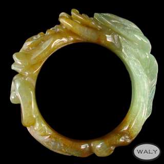 Size 10.25 Carved Multi Color Moss Agate Ring  