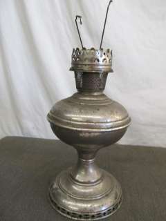 Aladdin Model No. 6 1915 16 Mantle/Table Oil Lamp Nickelplate  