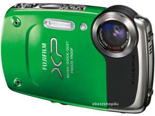 Fuji Finepix XP20 14MP 5 meter Waterproof HD Digital Camera Green 