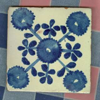 Beautiful Decorative Blue & White Tile 4 x 4 Inches  