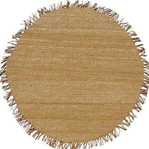  Acura Rugs Gr 104B Jute Natural Contemporary Round Rug Size Round 