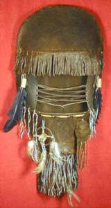 24 Saddle Tan Leather Navajo Dreamcatcher Cradleboard  