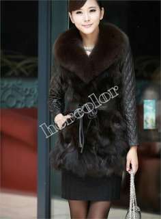   Fur coat sheep leather Winter Fashion Warm Coat Jacket Outwear  