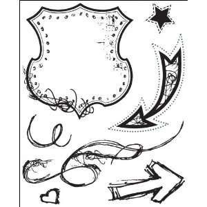    Oliver Clear Self Cling Bitsy Stamp Shield