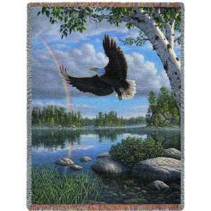  On Eagles Wings Throw   70 x 53 Blanket/Throw